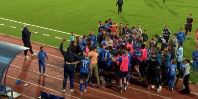 Minuti strepnje pa slavlje! Ovako su fudbaleri Mladosti dočekali vesti o opstanku (VIDEO)
