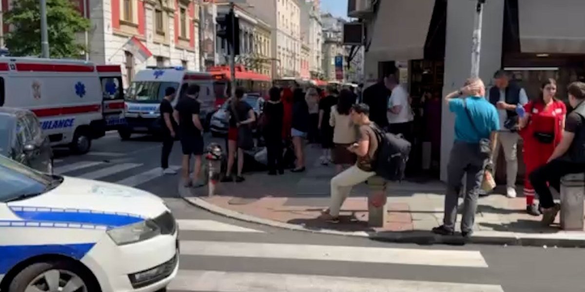 Udes u centru Beograda