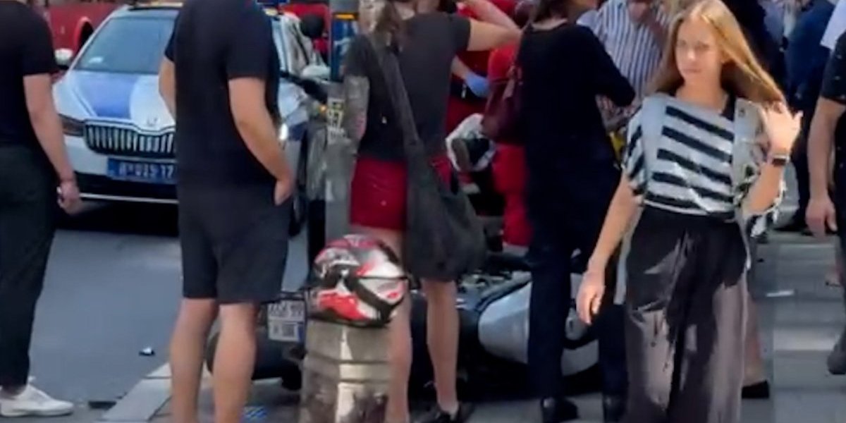 Oboren motorista u Svetogorskoj ulici