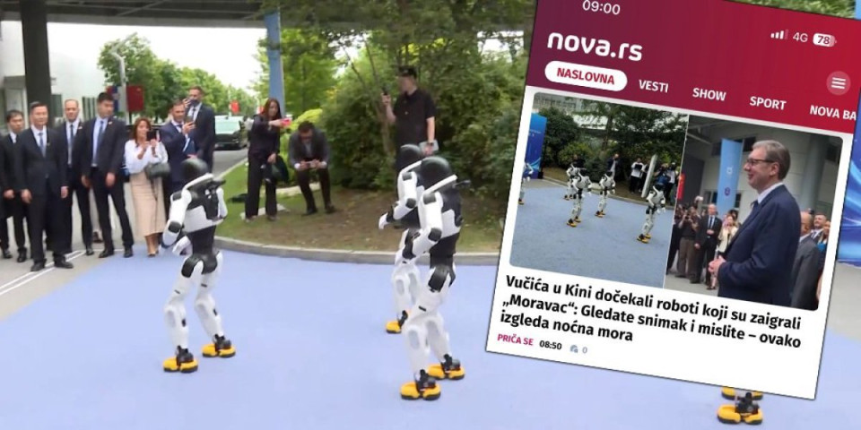 Skandal na Novoj S - Niko ne mrzi Srbiju kao blokaderski mediji: Pogledajte šta su objavili o robotima u Kini i srpskom kolu (FOTO)