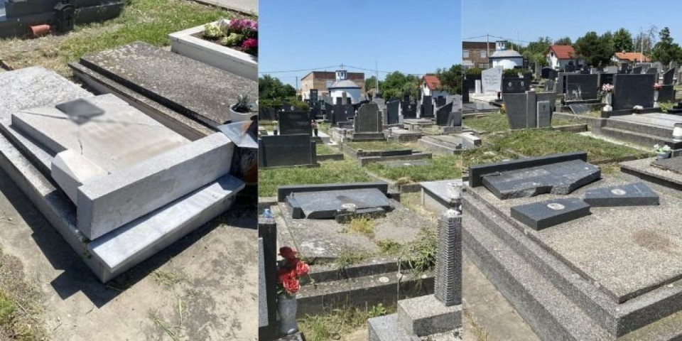 Strava i užas: Krstovi izvađeni i razbacani po groblju