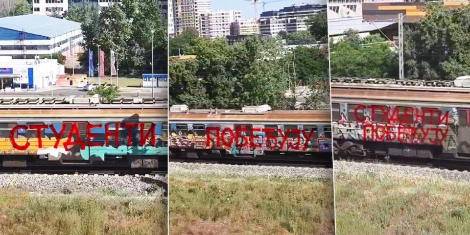 Građani u šoku! Na vozu osvanula blokaderska poruka - dokle više ovo ludilo?! (VIDEO)