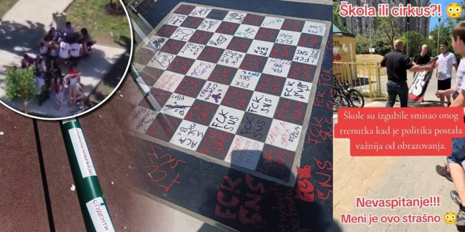 Političko lešinarenje nad osnovcima! Zloupotrebili maloletnike na proslavi kraja škole! (FOTO/VIDEO)