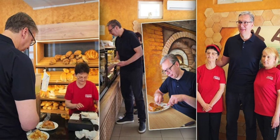 Vučić otišao na burek, pa otkrio šta ga muči: "Teško mi je pala jedna misao"