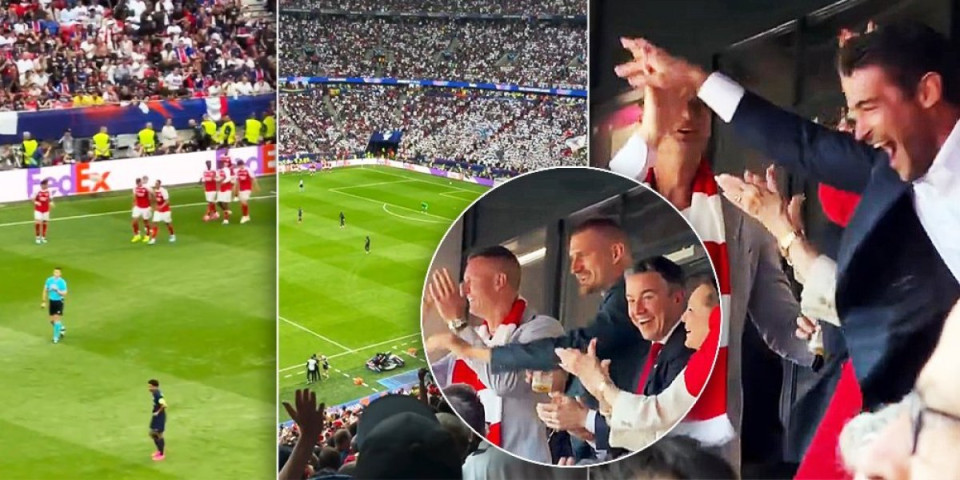 Pivo u ruci, šal Arsenala oko vrata! Jokić u Budimpešti prati finale Lige šampiona (VIDEO)