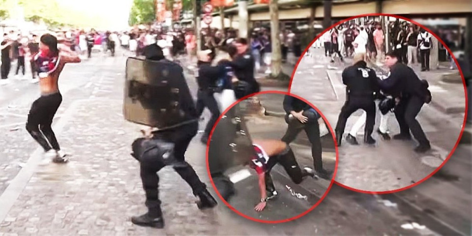 Biju, na Boga ne misle! Pogledajte kako francuska policija unakažava demonstrante koji su unuštili autobusku stanicu (VIDEO)