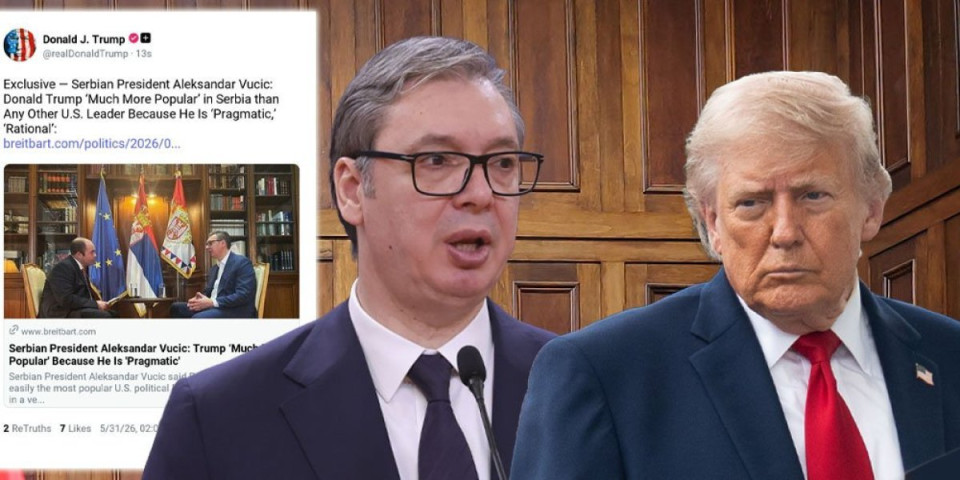 Tramp čitao Vučićev intervju! Srpski predsednik zvezda američkih medija, odmah se oglasio i prvi čovek SAD