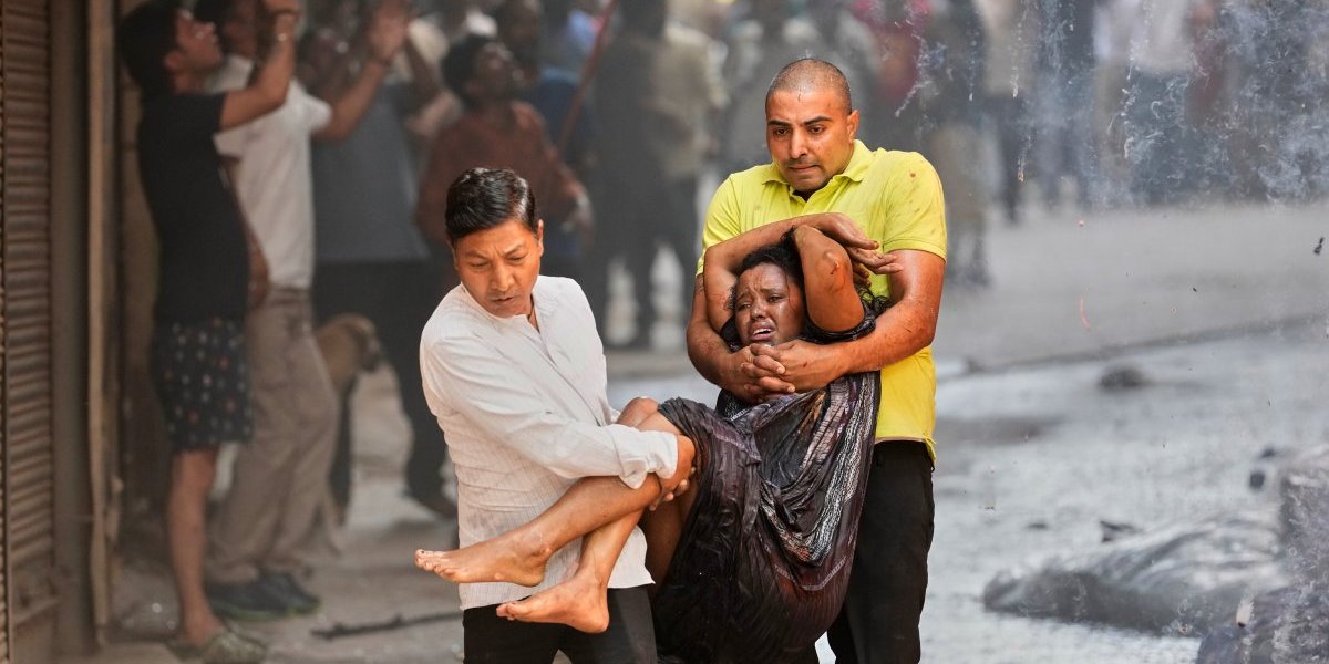 Indija Požar foto Tanjug AP Manish Swarup