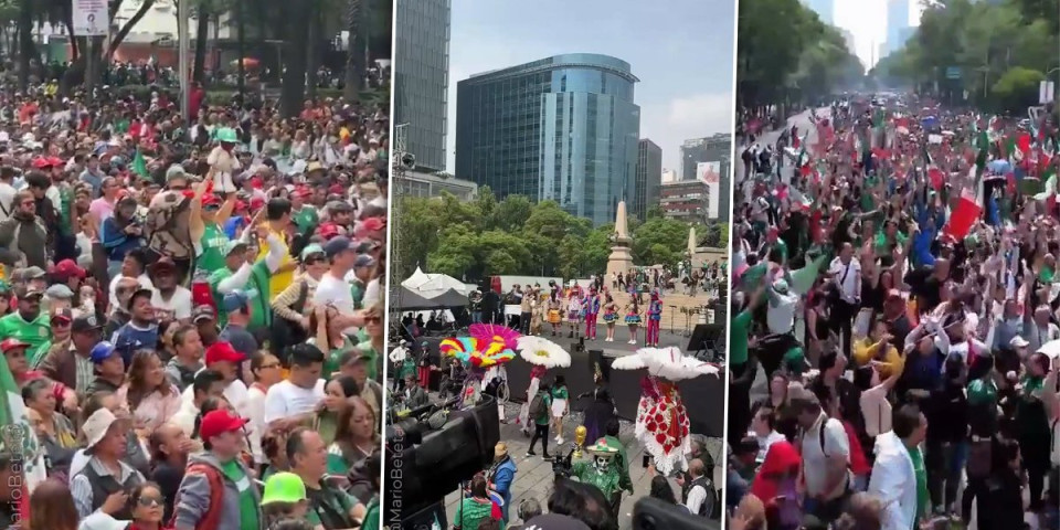 Meksikanci za Ginisa! Najveći "talas" u istoriji pred početak Mundijala (VIDEO)