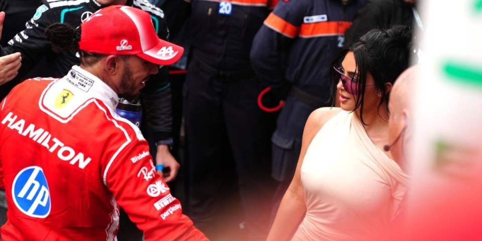 Kim Kardašijan bodrila Hamiltona u Monaku: On poslao poljubac pred svima, pa progovorio o njihovoj vezi (FOTO)