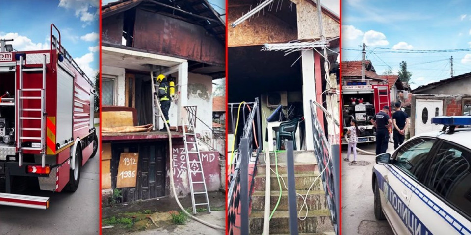 Drama u Nišu: Zapalila se porodična kuća, sve vrvi od vatrogasaca (VIDEO)