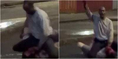 (UZNEMIRUJUĆE) Migrant kolje čoveka nasred ulice! 