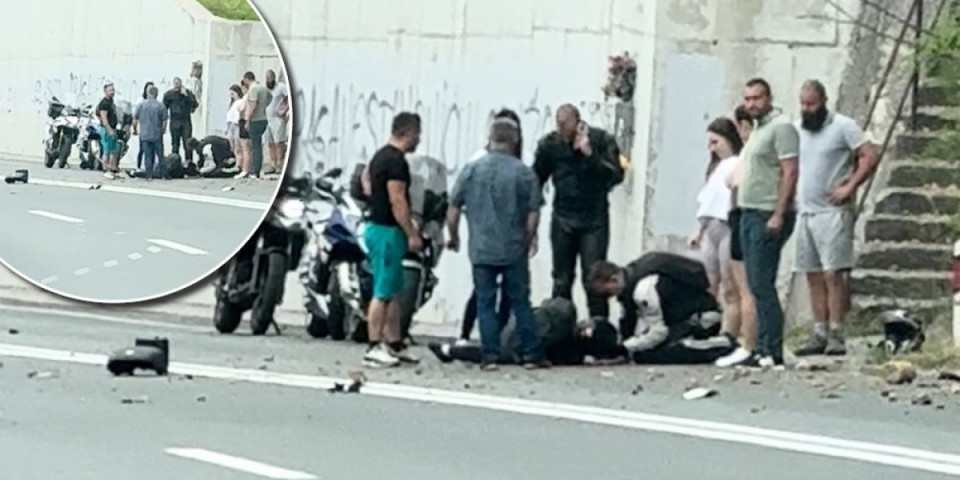 Teška nezgoda kod Užica: Motociklista se zakucao u potporni zid (FOTO/VIDEO)