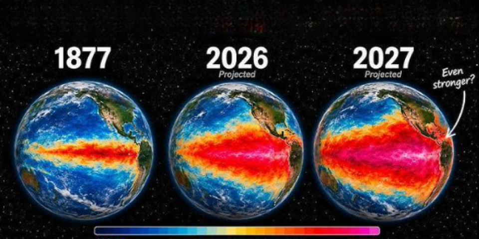 Klimatski alarm u Tihom okeanu: Misteriozna topla masa budi ekstremni Super El Ninjo (VIDEO)
