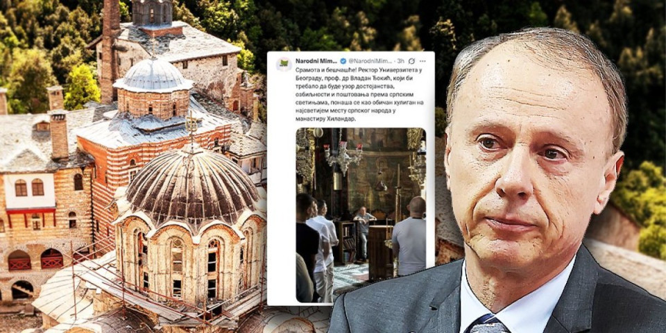 Rektor u Hilandaru kao u kafani: Pogledajte kako je Vladan Đokić svojim ponašanjem zgrozio naciju!