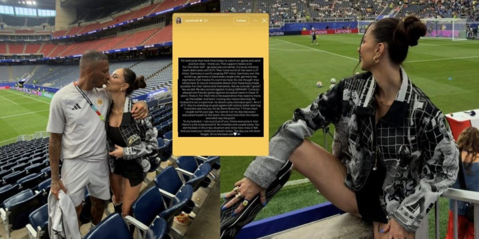 Debakl na terenu i ljuta Zoka! Muž poznate Srpkinje primio 7 golova od Nemaca, a ona besni: "Nije on Supermen!"
