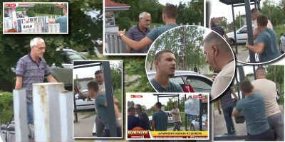 Blokader na slobodi! Jaćimović izašao iz zatvora, nije izdržao kaznu do kraja - Njegovi pajtosi napali ekipu Informera (VIDEO)