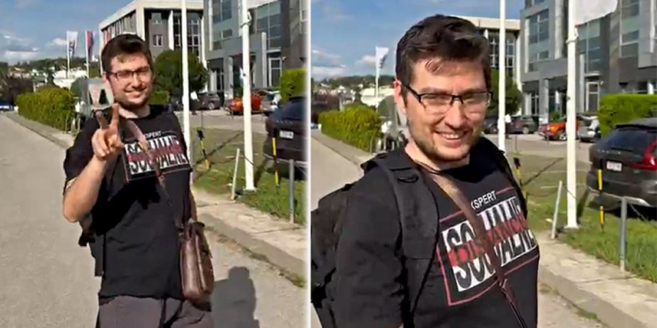 Došao do firme Informera pa uradio sramnu stvar: Kamera snimila momka, ovo je njegova reakcija!