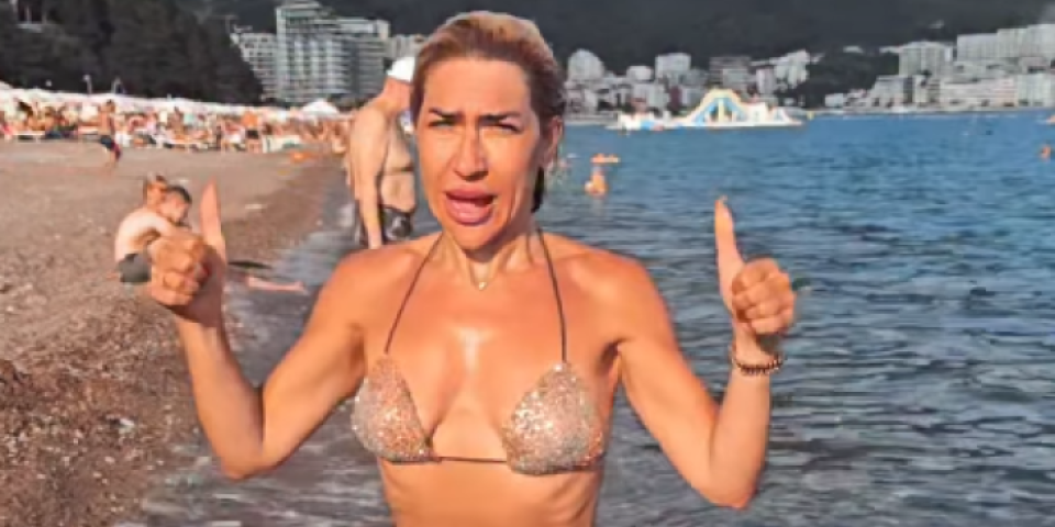 Bokeljška sirena Jovana Jeremić vlada Jadranom: Uskočila u ledenu vodu i pokosila kupače (VIDEO)