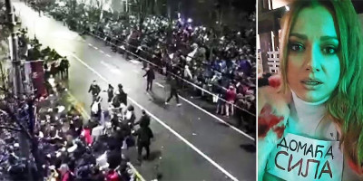 Isplivao šok snimak! Blokaderska novinarka usred protesta 15. marta: "Ljudi fejkuju stampeda!" (VIDEO)