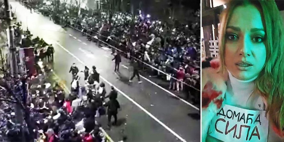 Isplivao šok snimak! Blokaderska novinarka usred protesta 15. marta: "Ljudi fejkuju stampeda!" (VIDEO)