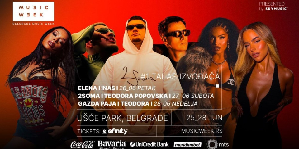 MW26 LUMW26 LUDILO POČINJE! Teodora, Inas, Elena, Gazda Paja, 2Soma & Popovska na Ušću: Karte u prodaji