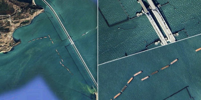 Sateliti otkrili sve! Ovo Putin pokušava na Krimskom mostu: Počela je priprema za naredan potez, Ukrajinci neka se spreme