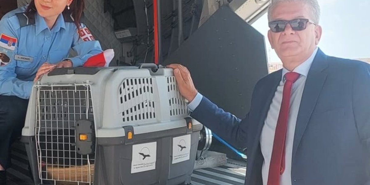 Ambasador Srbije u Libanu Milan Trojanović ispraća Feliksa