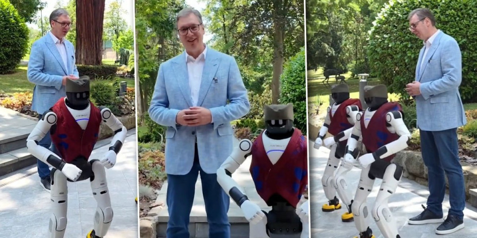 Hit snimak! Vučić zaigrao "Moravac" sa robotima i pozvao narod na veliki skup 27. juna! (VIDEO)