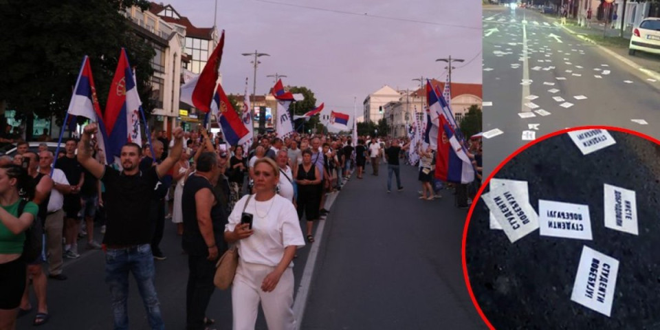 Sramne scene u Inđiji! Dok građani pešače ka glavom gradu, blokaderi prave deponiju... (FOTO)