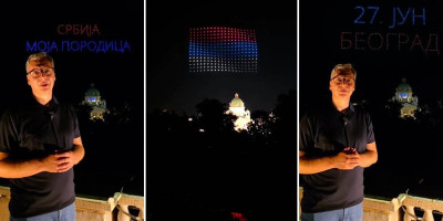Dron-šou je bio predivan! Odjeknula udarna poruka Vučića - Vidimo se sutra! (VIDEO)