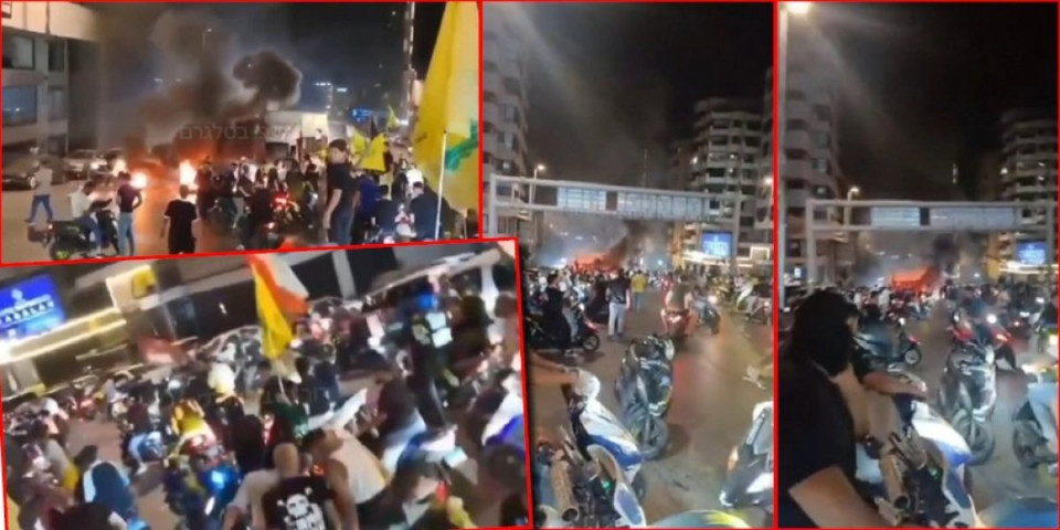 (VIDEO) Šok nakon dogovora sa Izraelom! Hezbolah pali Bejrut, izbili su sukobi jezivih razmera - Neće da odstupe ni metar
