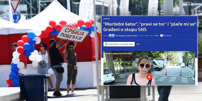 Blokaderi i njihovi mediji nastavljaju da vređaju većinsku Srbiju! "Ovo je tor, oni su stoka!"  (FOTO)