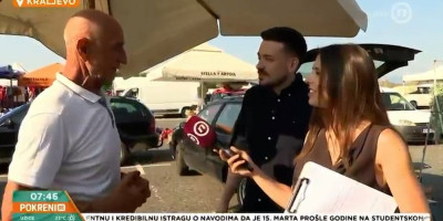 Šok na tajkunskoj Novoj: Voditelji se frapirali u programu uživo - Pitali su gospodina na pijaci kako živi, a onda... (VIDEO)