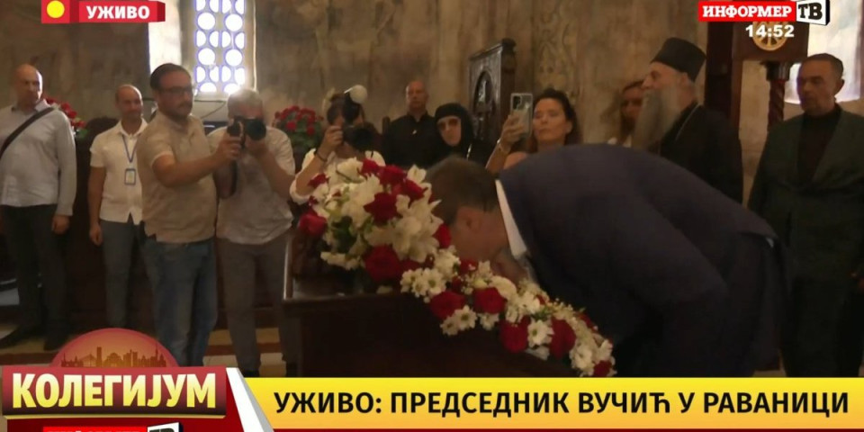 Vučić u Ravanici: Svetinja u kojoj počivaju mošti Svetog kneza Lazara