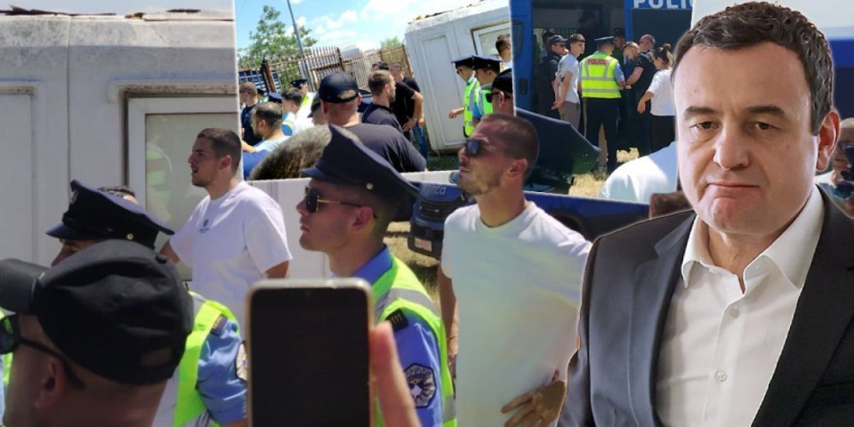 Zastrašujuće! Kurtijeva policija ugurala Srbe u limene bokseve - Hitno se oglasila Kancelarija za KiM nakon strašnog skandala (FOTO)