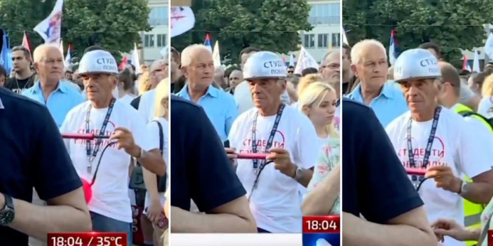 Šokantan snimak sa protesta u Kraljevu: Blokaderi isprali mozgove starijim ljudima (VIDEO)