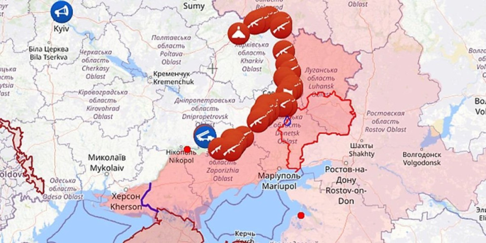 (MAPA) Bitka koja menja sve: Pad ovog grada rešava sudbinu Donbasa i teritorije veće od dve balkanske države
