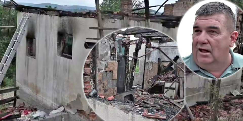 Milovanu grom spalio sve što je imao! Ljudi dobre volje na zgarištu kuće poručili mu ovo