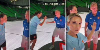 "Neću to da kažem!" Jelena rekla Šarasu da je Srbija najbolja - Litvanac eksplodirao od smeha (VIDEO)
