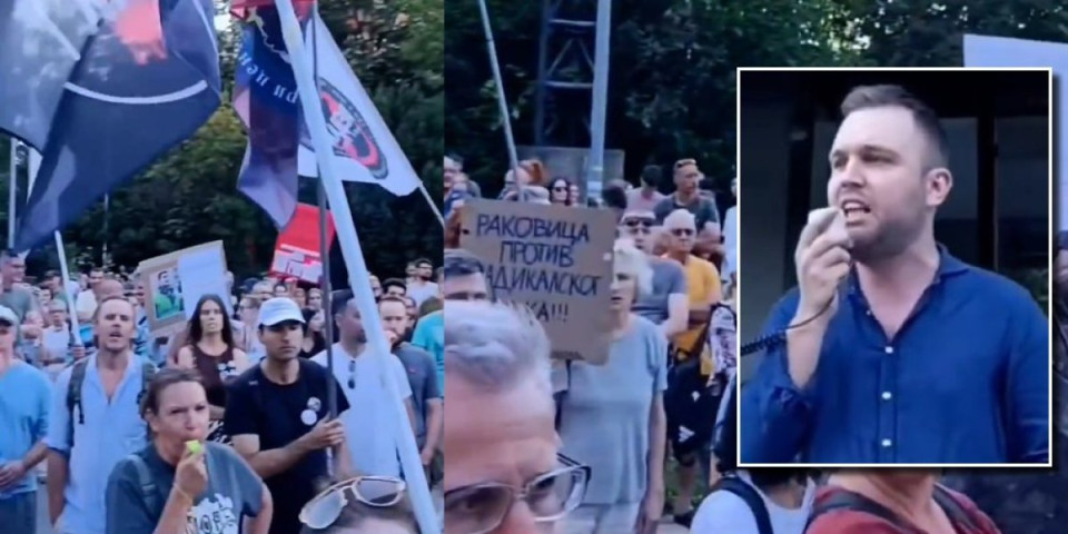 Ljudi, da li je ovo moguće? Na blokaderskom skupu govorio silovatelj - ovakvi bi da nam vode državu?! (VIDEO)