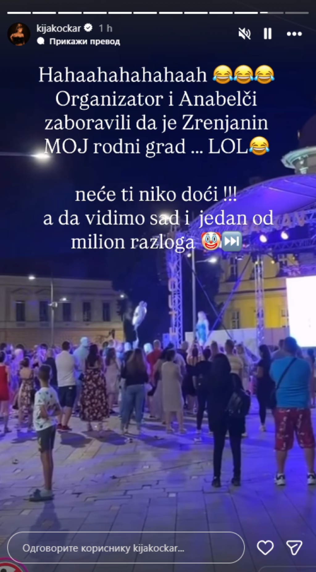 "Niko ti neće doći": Kija objavila snimak Anabelinog nastupa - U publici šaka jada
