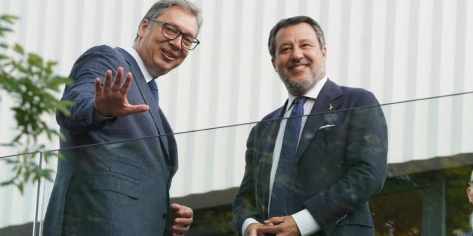 Vučić se oglasio nakon sastanka sa ministrom Mateom Salvinijem: Za bolji život građana Srbije i Italije (FOTO)