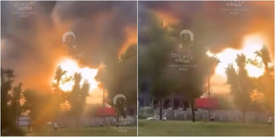 (VIDEO) Putinu prekipelo! Poslao je brutalno oružje da završi posao: Stižu prvi snimci razaranja, požar je toliko jak da guta sve pred sobom