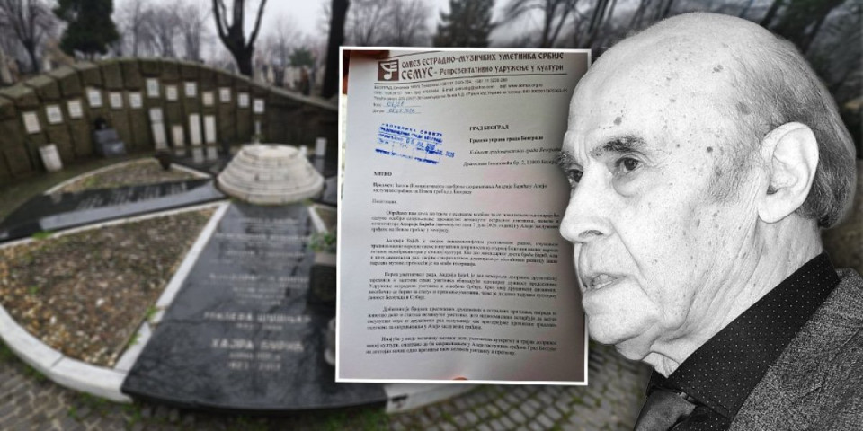 Hoće li pokojni Andrija Bajić dobiti mesto koje mu pripada? SEMUS poslao hitan zahtev Gradu Beogradu