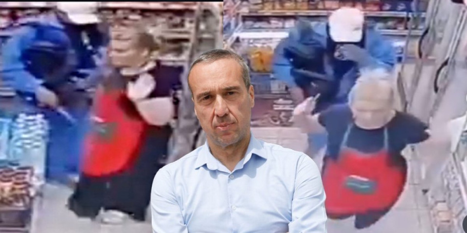 Razbojnik nožem preti radnici: Mladen Mijatović objavio brutalan snimak pljačke u Novom Sadu (VIDEO)
