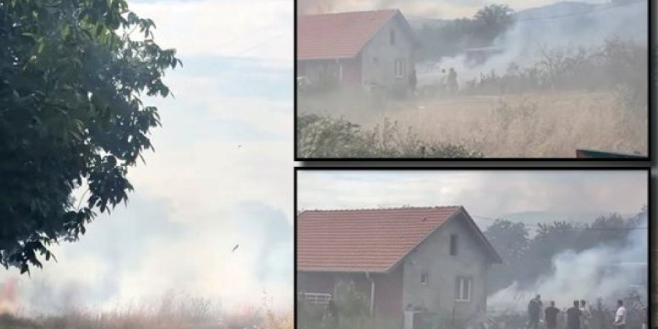 Drama u Nišu: Ogroman požar opkolio kuće, crni dim se nadvio nad celim gradom (VIDEO)