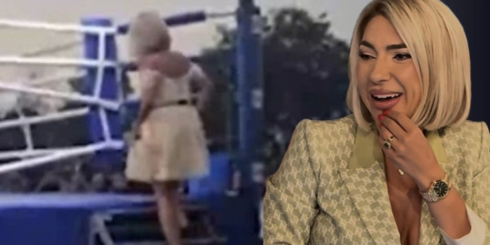 Čučnula u minjaku i proletela "iz prve"! Snimili smo Jovanu Jeremić dok ulazi u ring, zakucala jače od Tajsona (VIDEO)
