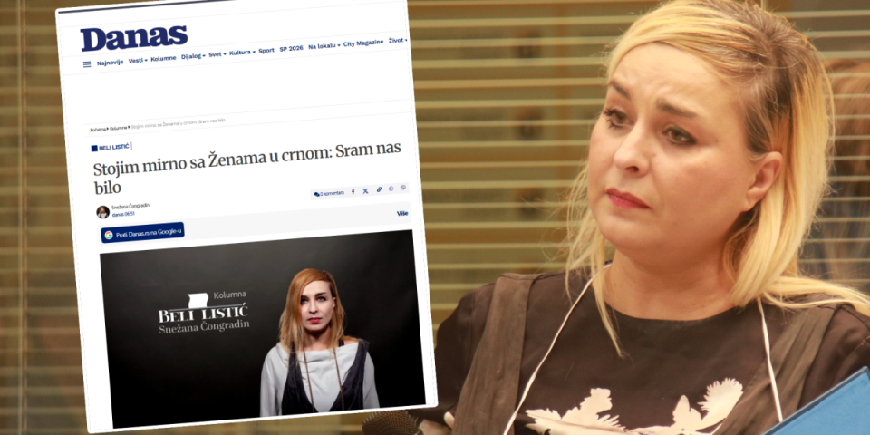 Sad je sve jasno! Tajkunska novinarka otkrila program blokadera: Tražimo isto što i "Žene u crnom"!