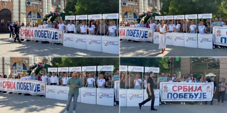 Trg pun građana! Omladina SNS-a poslala poruku podrške predsedniku! (FOTO/VIDEO)